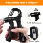 Kit 6 pièces Entraîneur de force de préhension réglable de10 à 60Kg – Image 6
