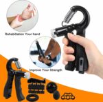 Kit 6 pièces Entraîneur de force de préhension réglable de10 à 60Kg – Image 7
